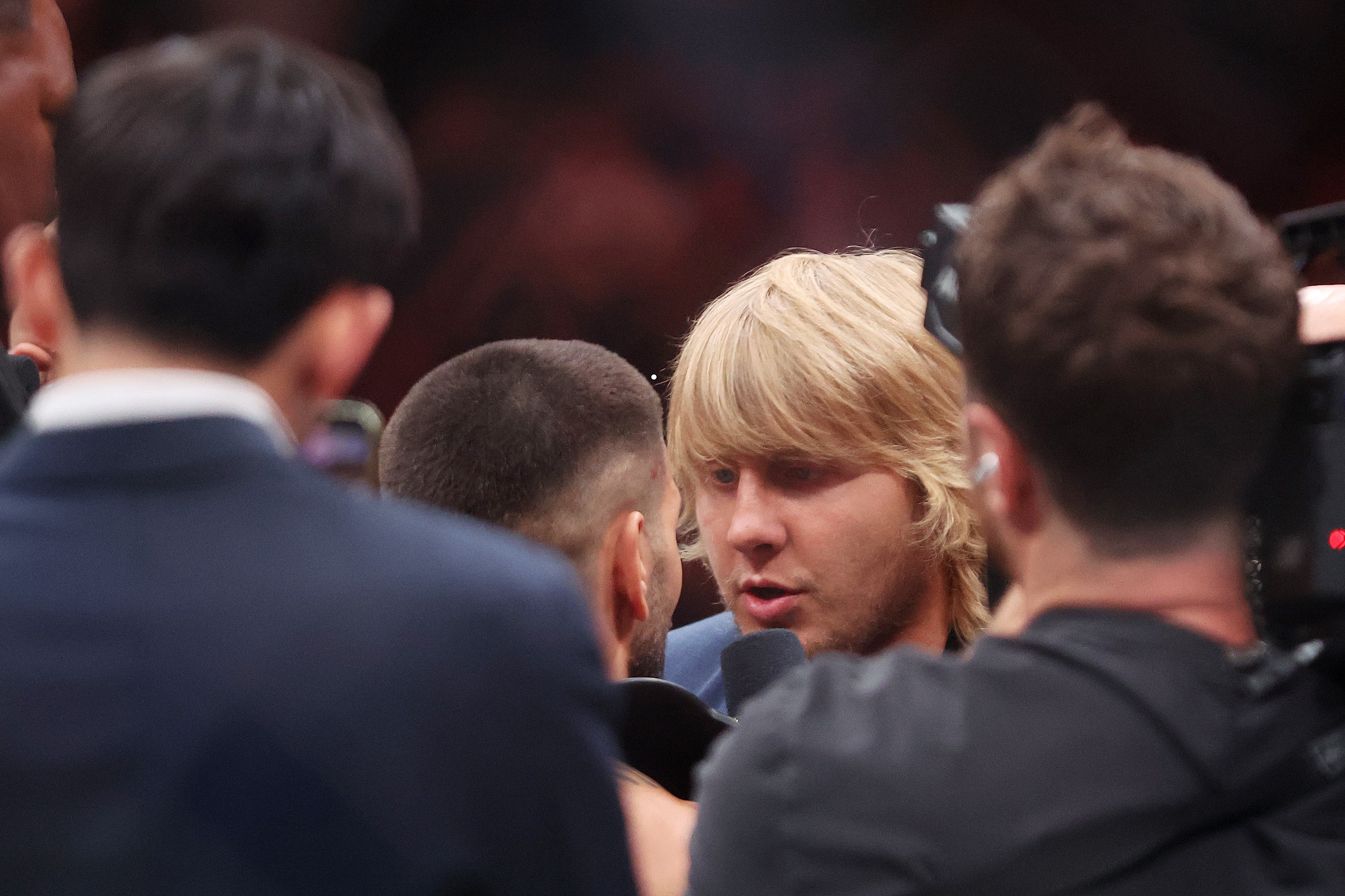 Paddy Pimblett facing off with Topuria at UFC 317