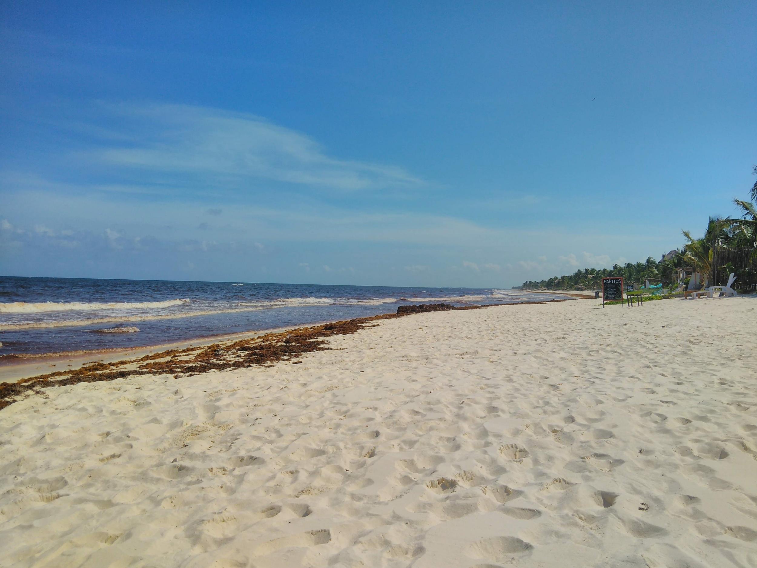 Tulum beach, loved by New Yorkers and Californians – but not backpackers
